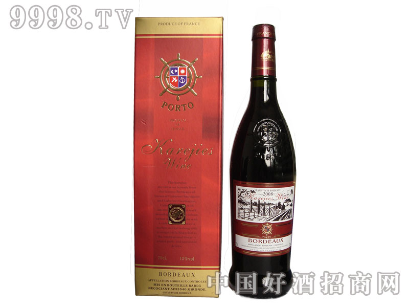 波尔图庄园卡杰AOC干红葡萄酒|扬州天才酒业