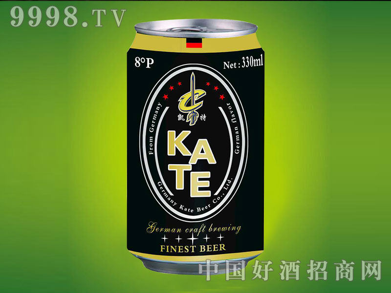 凯特啤酒黑罐330ml