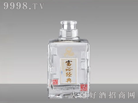 白玻璃瓶R-201富裕经典500ml-机械包装信息