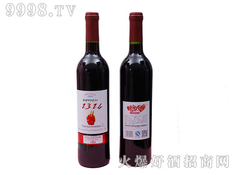 幸福1314干红葡萄酒(火龙果)75CL-火爆好酒招