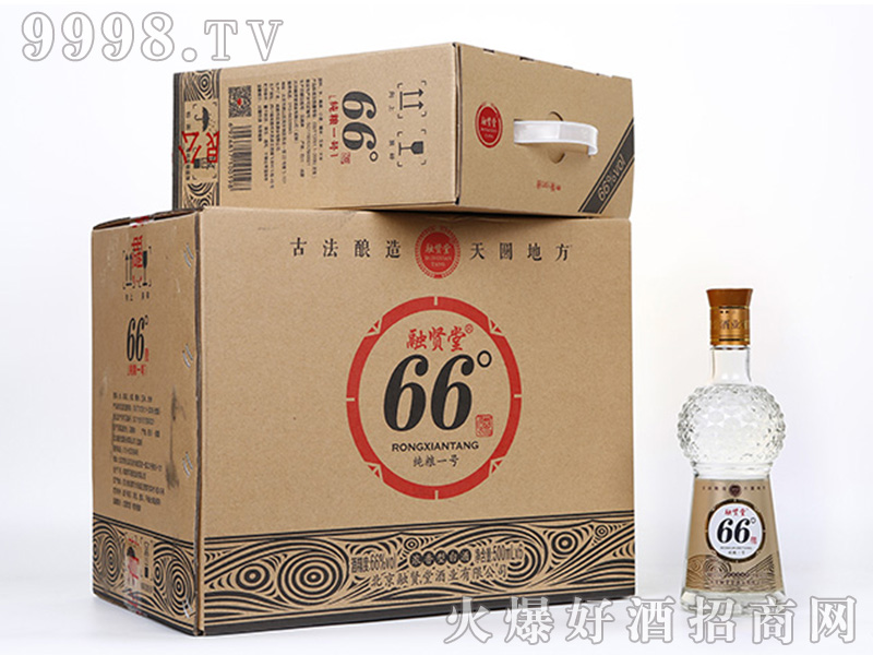 融贤堂纯粮一号酒浓香型白酒【66°500ml】