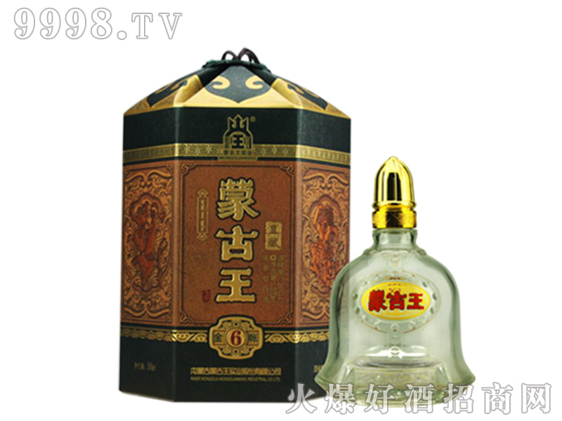 蒙古王酒金帐6浓香型白酒【52度500ml】