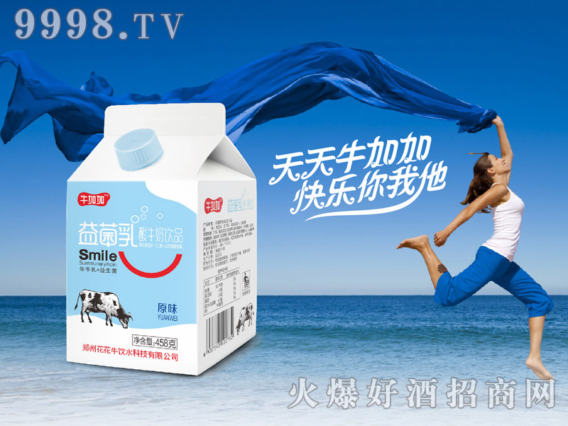 牛加加益菌乳酸牛奶(屋顶包酸奶饮品)