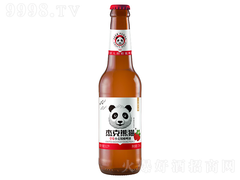 杰克熊猫草莓小麦精酿啤酒【10.2° 275ml】