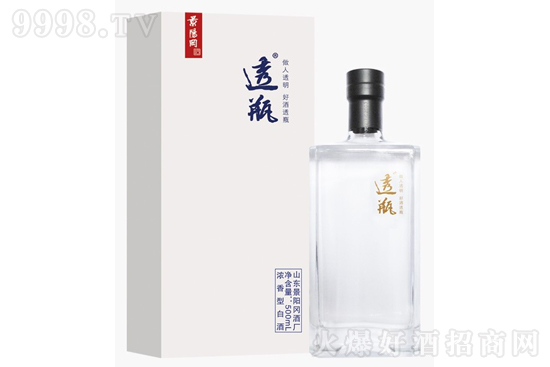 景阳冈酒水晶透瓶 52度500ml 商务宴请纯粮白酒价格，多少钱？