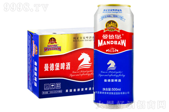 曼德堡蓝色酷爽小麦黄啤酒11.2°500ml×24听大罐整箱装，多少钱？