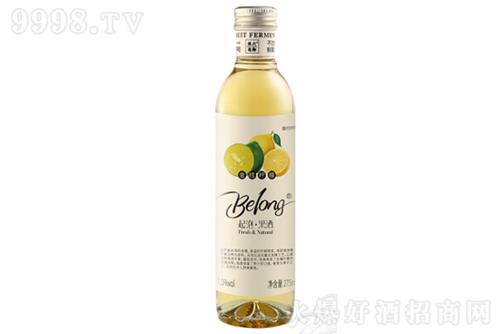 Belong果酒金桔柠檬口味 7度275ml 甜型低度微醺鲜果发酵果酒价格，多少钱？