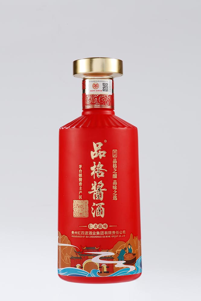 品格酱酒红瓶酱香型白酒53度500ml